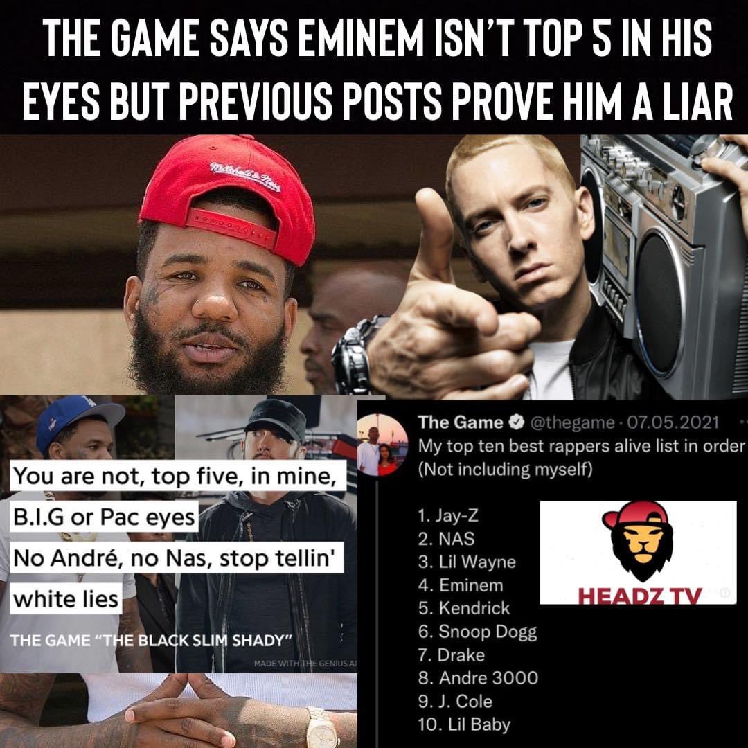 FrankBrooksJr1's tweet photo. @thegame remember this? Yo @Eminem is going to destroy u!!! https://t.co/3WjOTNL7FH
