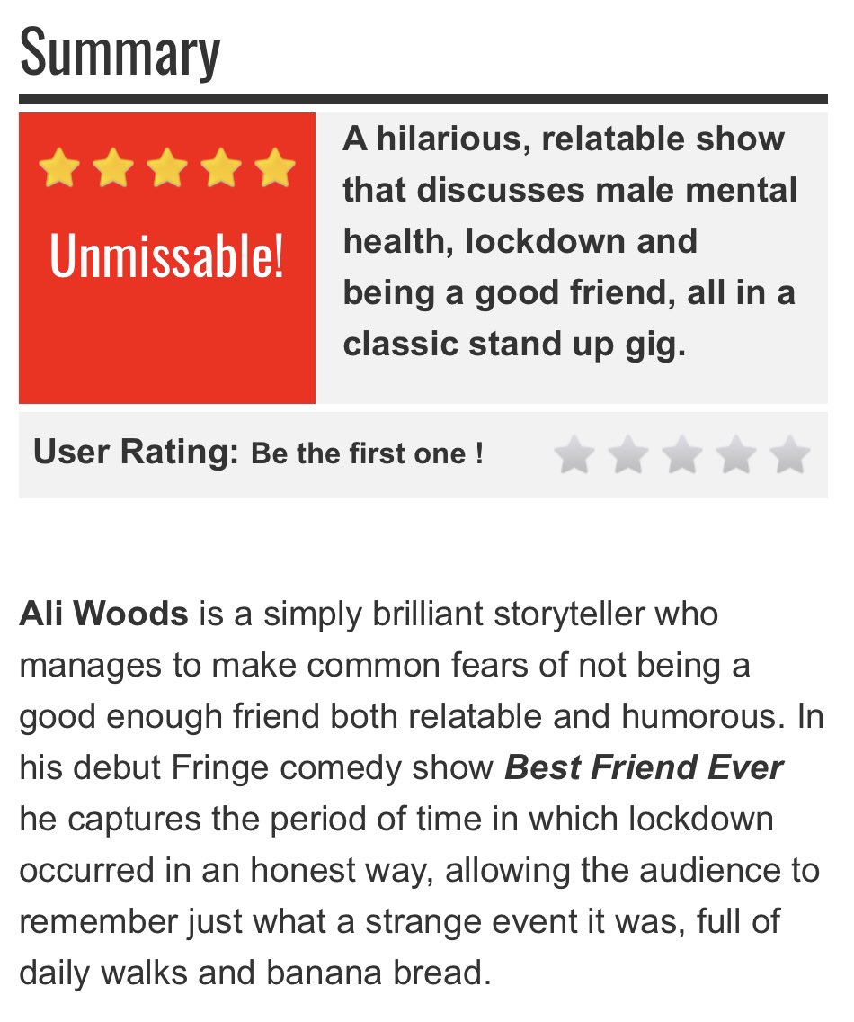 Ali Woods is on tour! tweet media