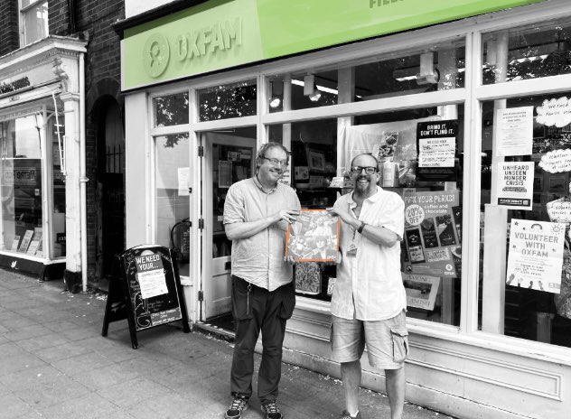 TheAmberQuills's tweet photo. There are 3 @oxfamgb shops in the city Scott and Dave work in. They’re next to @RicherSounds (you could buy a deck to play this hidden copy of 12” single by @TheAmberQuills ) #TAQhiddencopy #allthecluesarehere @BBCRadio4 #TREASURE #vinylrecords #80s #whereare #youlets #beavinyou https://t.co/HnkPVxlIv8