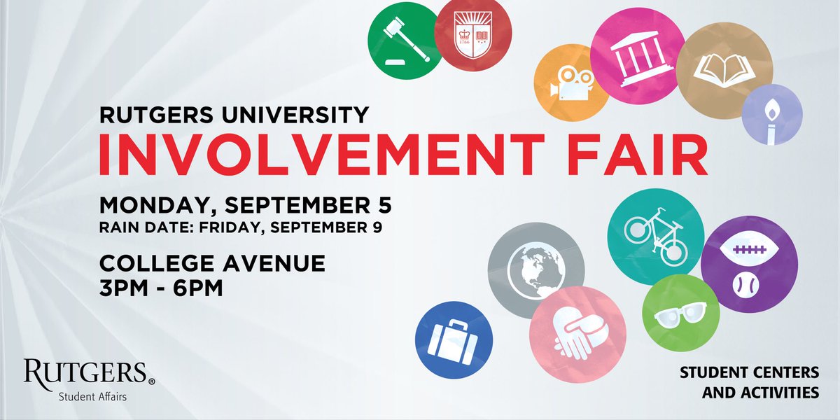 Join us Sept. 5 as we shut down College Ave. for our annual Involvement Fair! Over 500 student organizations, sports clubs, university departments, and more will be there from 3-6pm to meet you and give you all the details about how to get involved. See you there!
