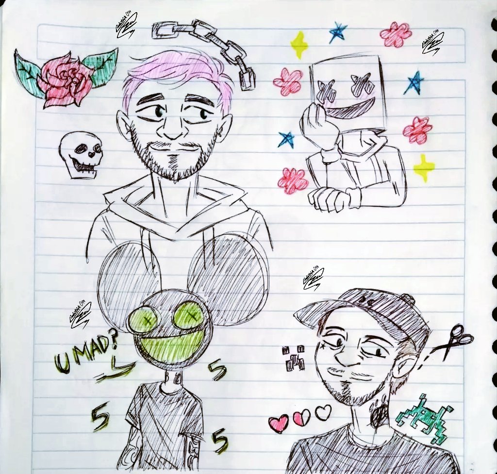 lindagirk_049's tweet photo. It's almost 5 months since I've been in school while doing this in class, usually I'll share it for you <3
#marshmello #chriscomstock #deadmau5 #joelzimmerman #mau5mello #mellomau5 https://t.co/ZrG47wtRx0