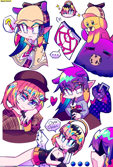 colored some doodles#inART #ameliaRT #iname 