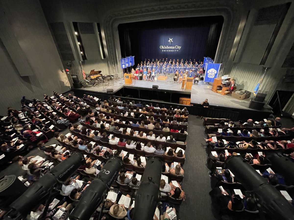 OKCU's tweet photo. Matriculation 2022 is in the books! It's official Class of 2026 -- you're part of the Star family! https://t.co/p9ImYKo6ac