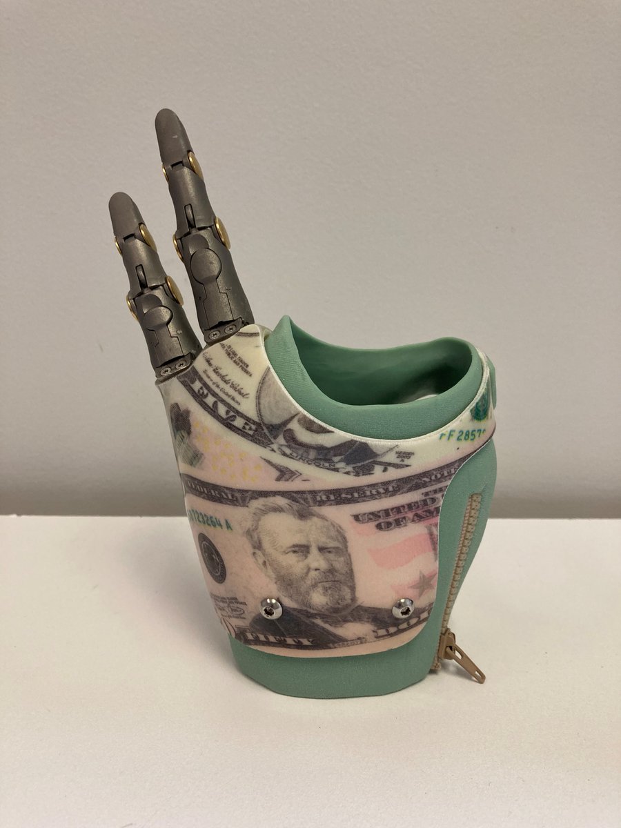 HangerNews's tweet photo. John is loving his new @PointDesignsLLC finger prosthesis with a custom silicone socket fit by his clinician Brittney Curcio Barrientos at the #HangerClinic in Anderson, SC! 😎🦾 #LiveEmpowered https://t.co/K3krGCEmKn