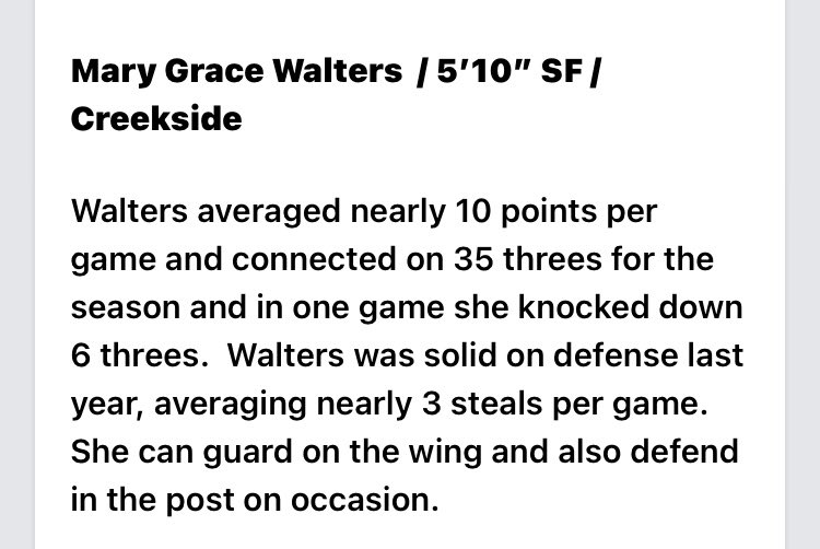 Thank you <a href="/PrepGirlsHoops/">Prep Girls Hoops 🏀</a> for the write up... Creekside on top‼️ <a href="/CreeksideGBB/">Creekside Girls 🏀</a> <a href="/emilyyandres/">Emily</a> <a href="/melissa_epting/">melissa epting</a> <a href="/marygracewalte2/">mary grace walters</a>