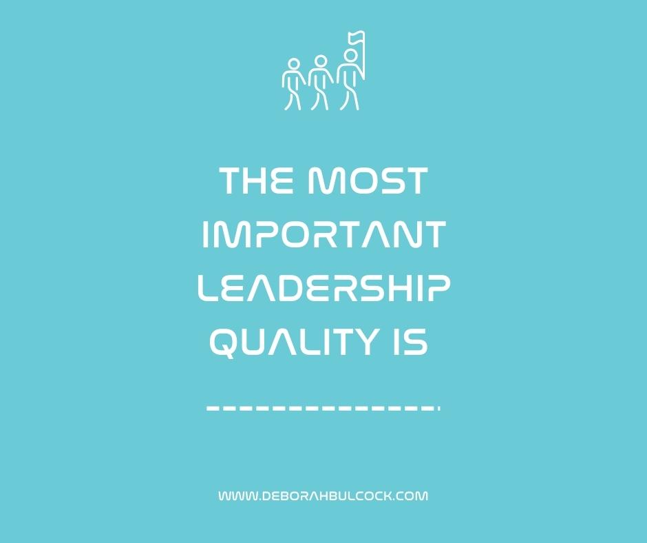 DeborahBulcock's tweet photo. Fill in the blank ⬇️

With the need for great leadership stronger than it's ever been, what do you think is the most important leadership quality? https://t.co/cRY2P3R3Zq