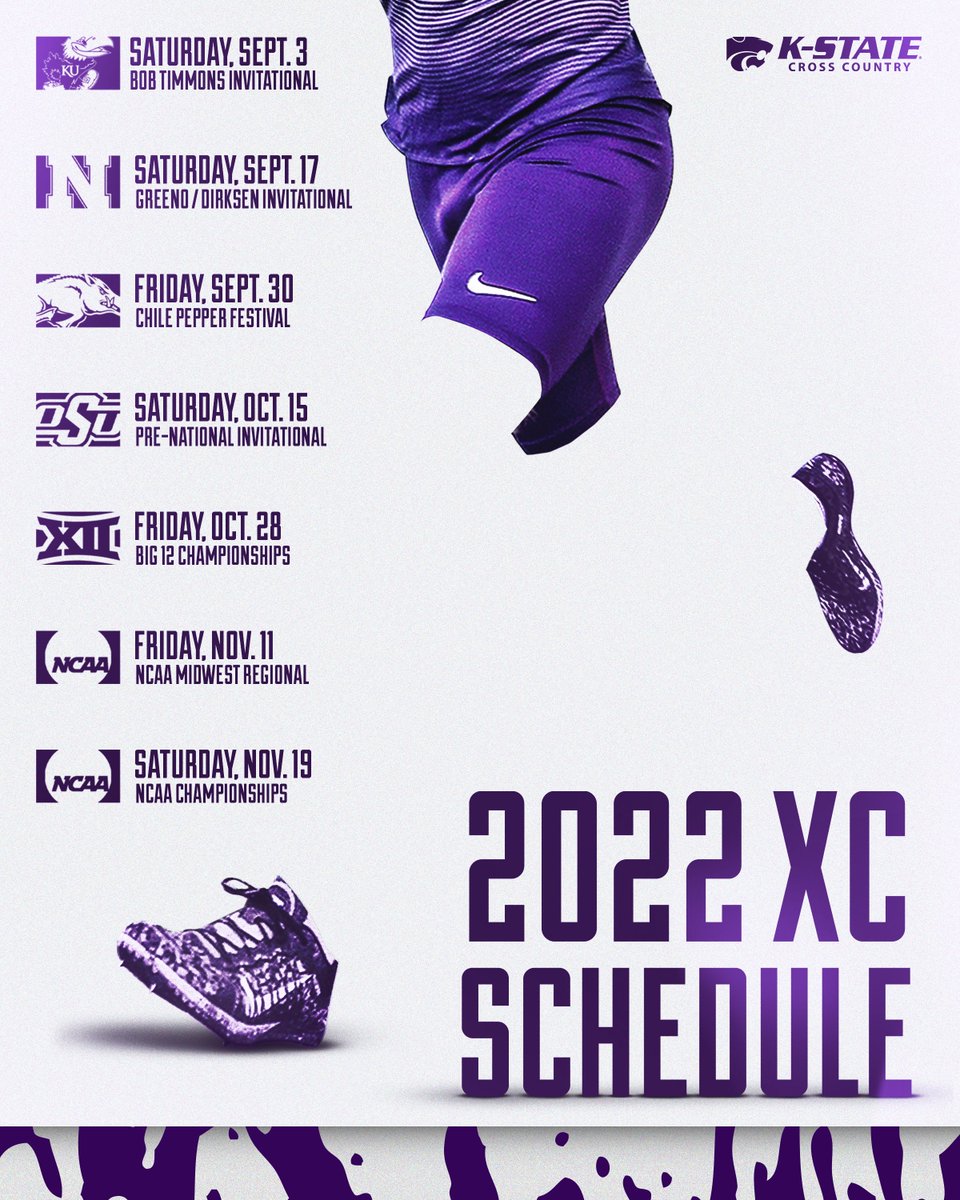 The 2022 #KStateXC season kicks off September 3 

🔗k-st.at/2022Schedule