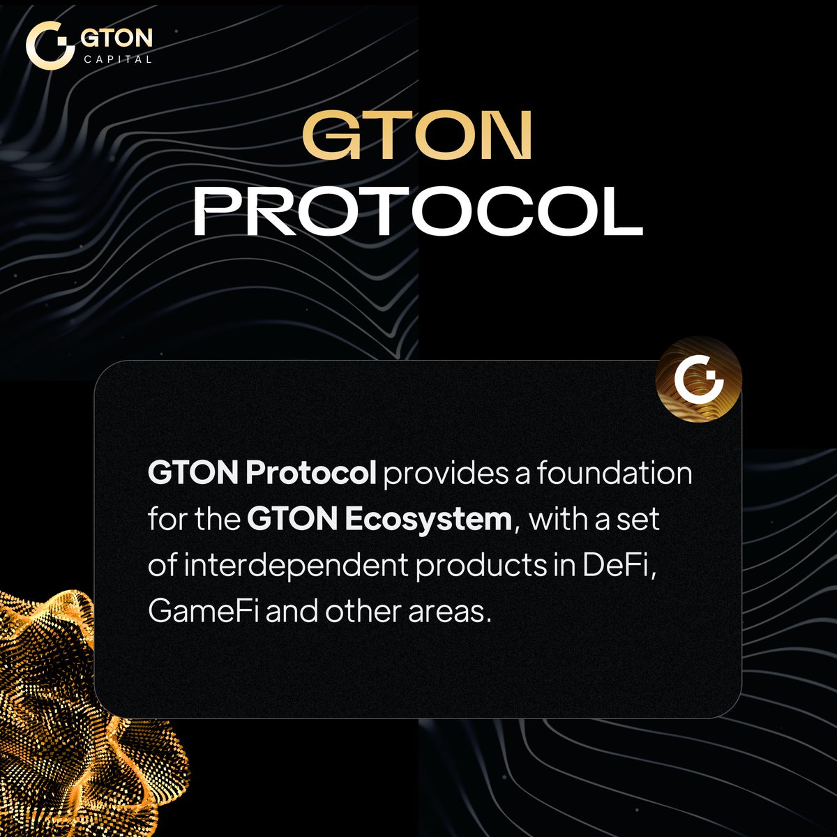 defiant_maxi's tweet photo. Learn the basics⚜️
#GTONCapital pursues the overall mission.
#GTONNetwork is an #L2 chain and the backbone of the GTON Ecosystem.
GTON Protocol is a broader technology stack and GTON Ecosystem is a set of #DeFi, #GameFi and #SocialFi products. https://t.co/pBI712dphi