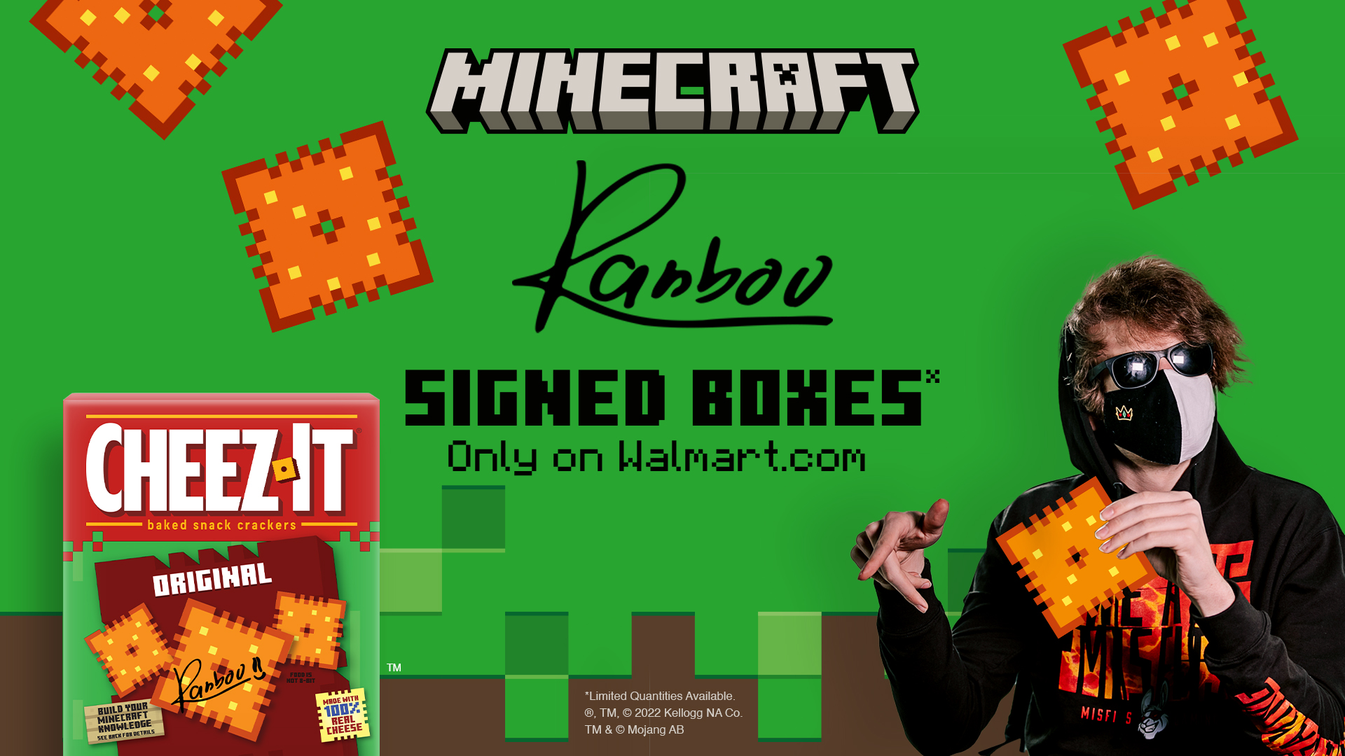 CHEEZ-IT on X: "HURRY! Limited Edition Minecraft Cheez-It Original boxes  signed by Ranboo are now available at https://t.co/z0Mxmt1Gfc!  https://t.co/hAvyLMDGXW https://t.co/IlgZ6QbgZD" / X