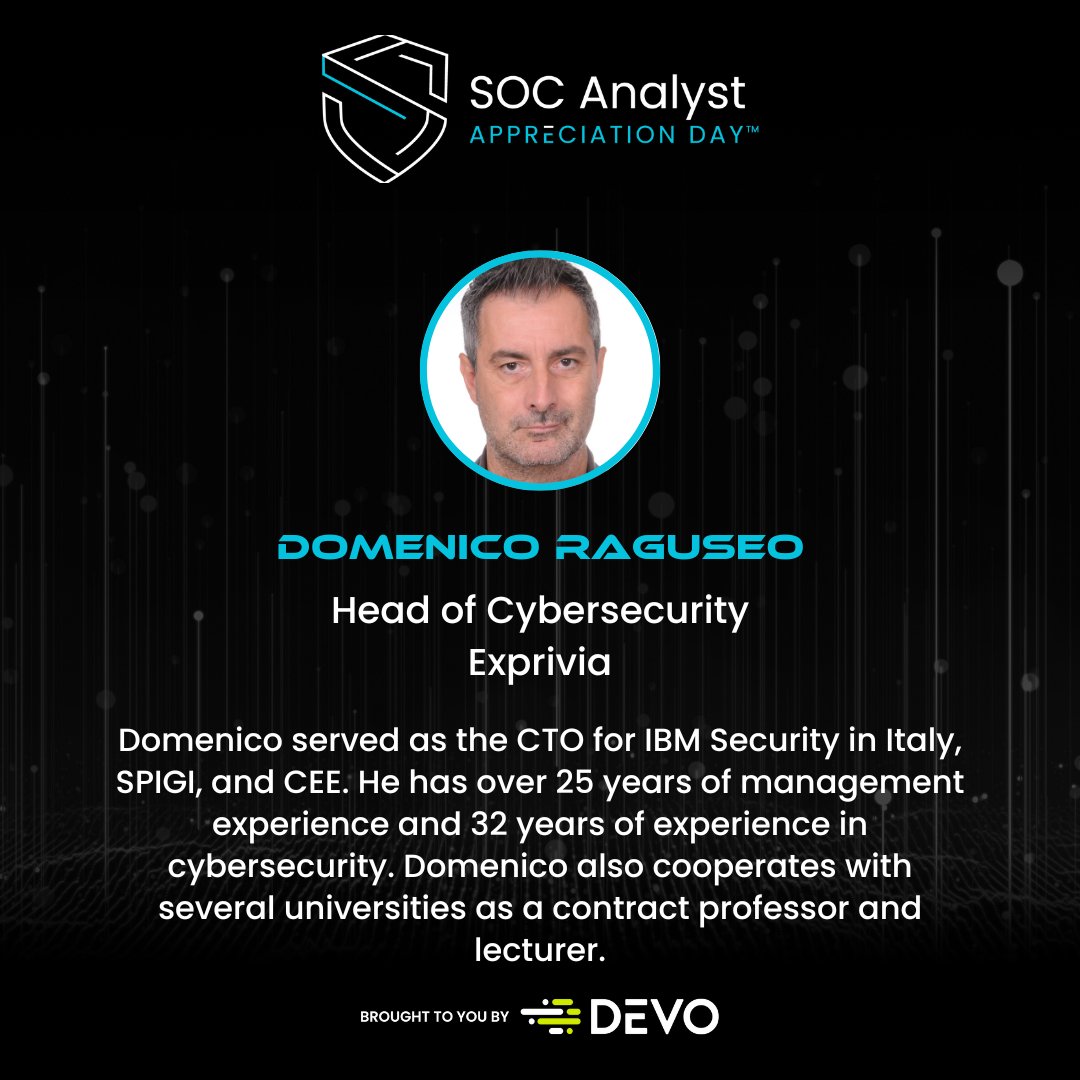 👋 Meet some of the #SOCAnalystDay Award Program judges! Jim Routh, <a href="/rickhholland/">Rick Holland</a>, <a href="/MadelineCarr/">MadelineCarr (@MadelineCarr@mastodon.social)</a>, and <a href="/domenicoraguseo/">Domenico Raguseo</a> have donated their time to review your nominations. Learn about their experience below, and then begin nominating analysts here. ➡️ bit.ly/3INfFh2