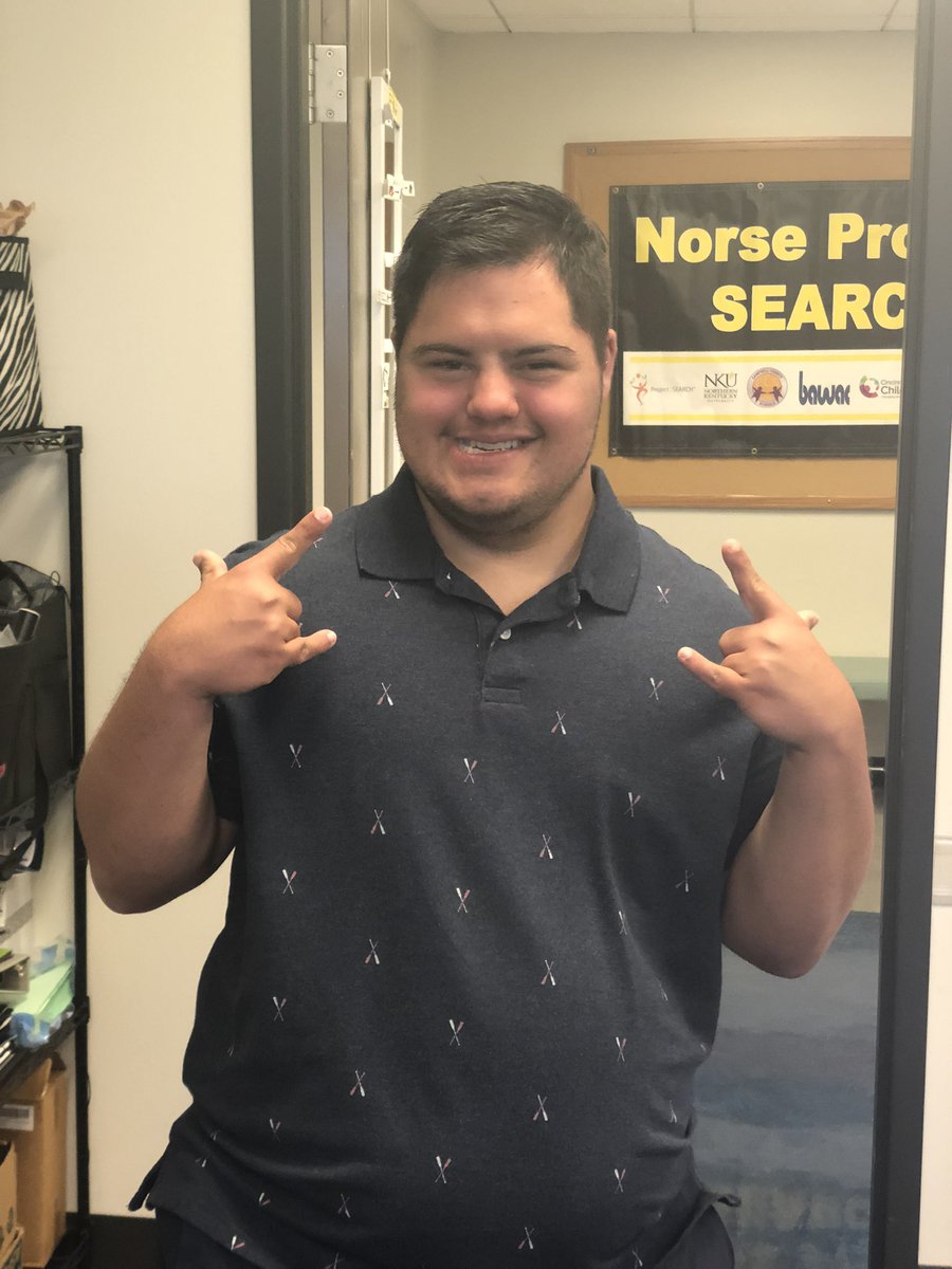 This guy just interviewed for a job at NKU!!  <a href="/SearchNorse/">Norse Project SEARCH</a> @CCSchoo1s <a href="/BAWAC/">Bawac, INC.</a> <a href="/ProjectSEARCHHQ/">Project SEARCH</a> @swilson_ccs <a href="/LauraLsclarke/">Laura Clarke</a>