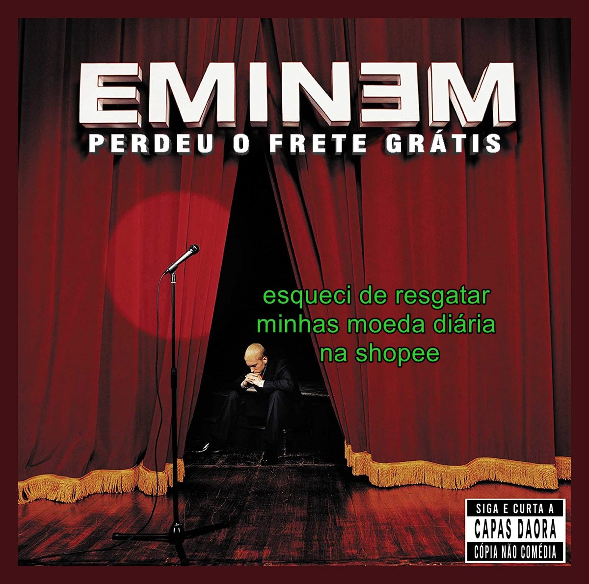 capas_daora's tweet photo. Perdi tudo o que havia conquistado

#theeminemshow #eminem #cleaninoutmycloset #cdcover https://t.co/FDtG8VO4L9