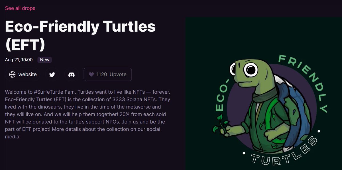 EFT_project's tweet photo. Lucky 13th place on the Magic Eden! πͺ
πͺ¬ https://t.co/n7Omvmb2qR
Turn on notifications to avoid missing big news
#NFTCommunity #nftmint #NFTdrop #SurfeTurtle #savetheplanet #SolanaNFT https://t.co/Sn63FB58T9