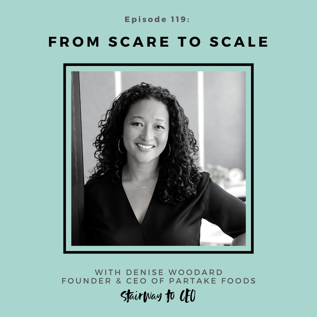 OUT NOW is a NEW episode with Denise Woodard, Founder &amp; CEO of Partake Foods.

Tune in to hear about Denise’s experience working at FedEx and Coca-Cola, how vital a supportive founder network is, and the mental shifts she's had to make in entrepreneurship.

→LINK IN BIO