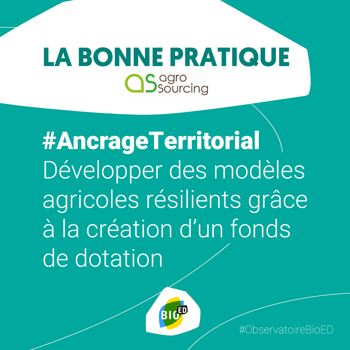 Comment favoriser l'accès à l'alimentation bio sur ses territoires d'implantation ? 🤩 @agrosourcing a créé son fonds de dotation pour une agriculture résiliente dans les pays du sud. 

Pour d'autres bonnes pratiques, c'est ici 👉 bit.ly/39zj9qu 
#ObservatoireBioED #RSE