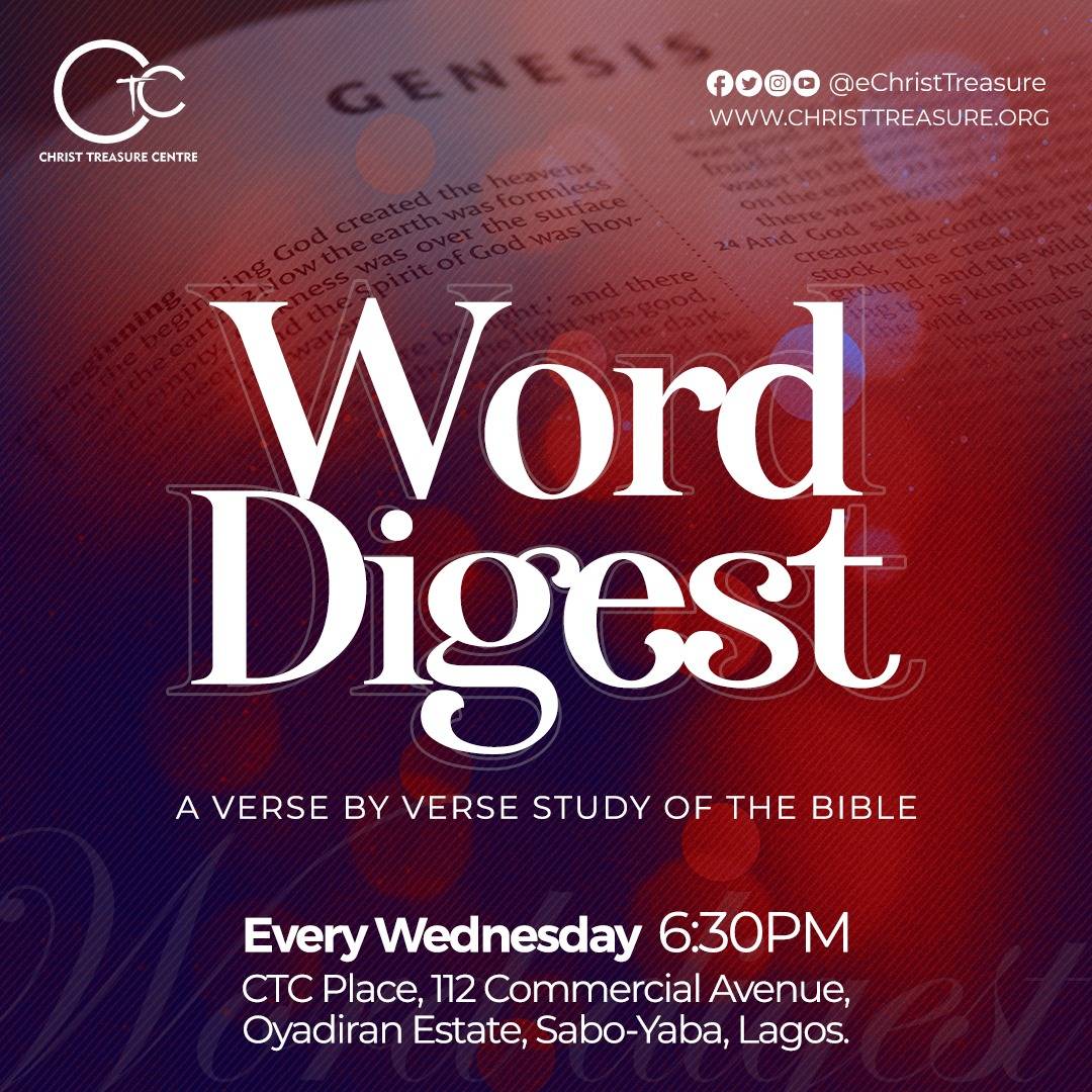 CTCHq1's tweet photo. Thy Word is a lamp unto my feet and a light unto my path. (Psalm 119:105 KJV) 

Come, let us reason together as we dive deep into the word  this evening by 6:30 pm  at CTC Place. 

 You don't want to miss it!

#Midweekservice
#Worddigest
#CTC_online https://t.co/IQyelRRc6Y