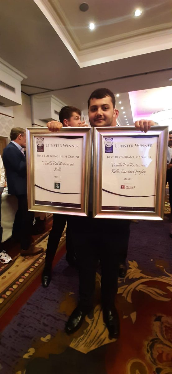 Headfort's tweet image. We were thrilled to win four awards last night at the Restaurants Association of Ireland Leinster awards: Local Food Hero Olivia Duff of Headfort Arms; Best Emerging Irish Cuisine for our Vanilla Pod; Best Restaurant Manager for Lareina Quigley and Best Customer Service for Pod.