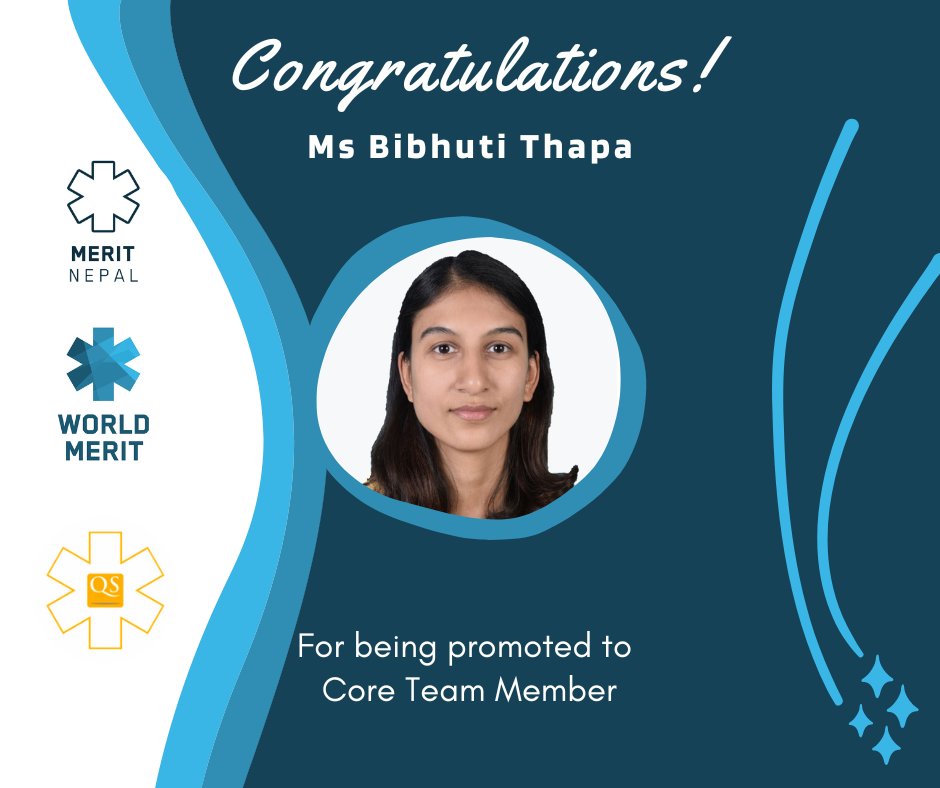 NepalMerit's tweet photo. Congratulations and welcome to the Core Team!
Our general members who successfully completed ITTs have been promoted to the core team.
We are very hopeful that your work ethic and sincerity will keep adding value to the team.
#Act4Impact #RewardingChangemakers #MeritImpact https://t.co/PuHuRTDY1v