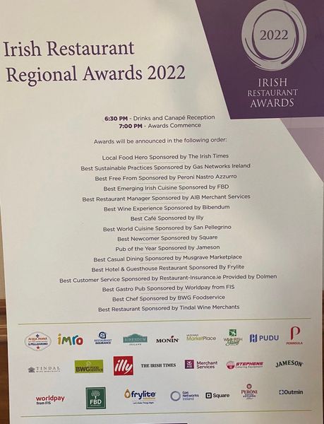 Headfort's tweet image. We were thrilled to win four awards last night at the Restaurants Association of Ireland Leinster awards: Local Food Hero Olivia Duff of Headfort Arms; Best Emerging Irish Cuisine for our Vanilla Pod; Best Restaurant Manager for Lareina Quigley and Best Customer Service for Pod.