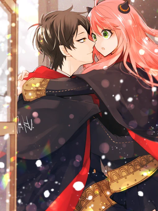 「my dear  days」ダミアニャ成長IF「猫さんの鼻ちょんには仲良くなりたいって意味があるらしい」ドヤっ「ほう」チョン「!?????」って感じのなんで付き合ってないのかわからないけど仲が良いダミアニャの本の表紙(予定)Web再録と書き下ろし描きたい… 