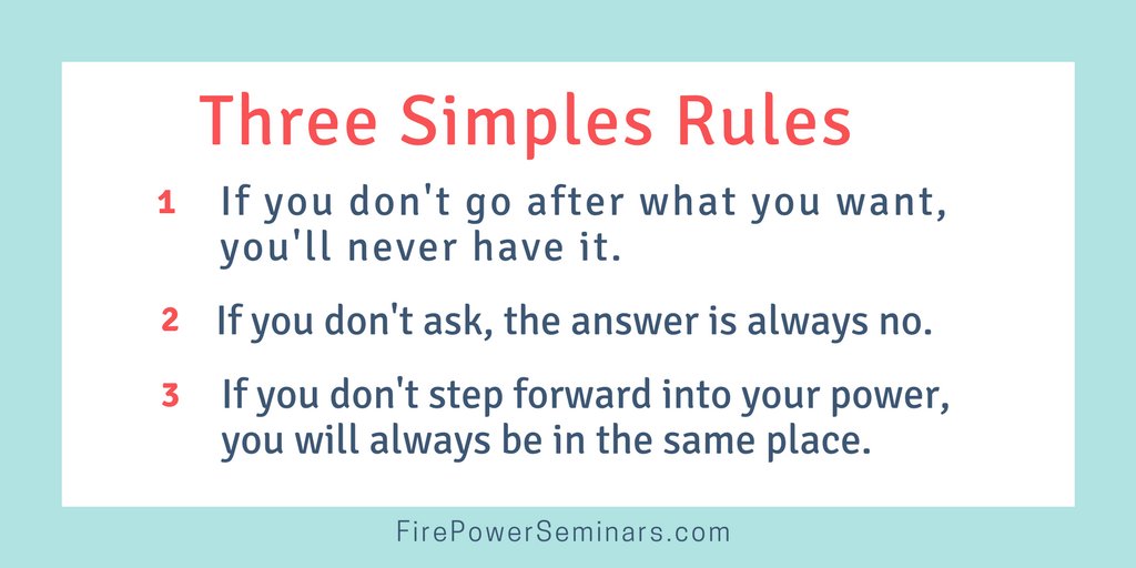 FirePowerSeminr's tweet photo. Step into your power, ask, and go for your desired outcomes! #wednesdaythought #growth #goals #ask #live #life #stepintoyourpower #transformation #mindset https://t.co/zLUGFgH0qv