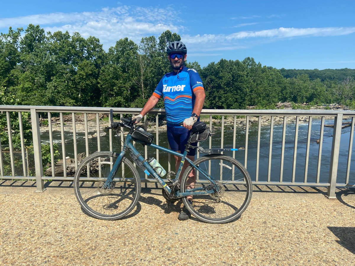 TurnerMidAtl's tweet photo. Our very own, Kevin McDermott Project Safety Manager, completed The Great Bicycle Tour (TGBT). The 4-day tour is along the 184.5-mile Chesapeake and Ohio (C&O) Canal from Cumberland, Maryland to Georgetown in Washington, D.C. Way to go Kevin! #TurnerDifference #TurnerProud https://t.co/V0ymY4ZUNT