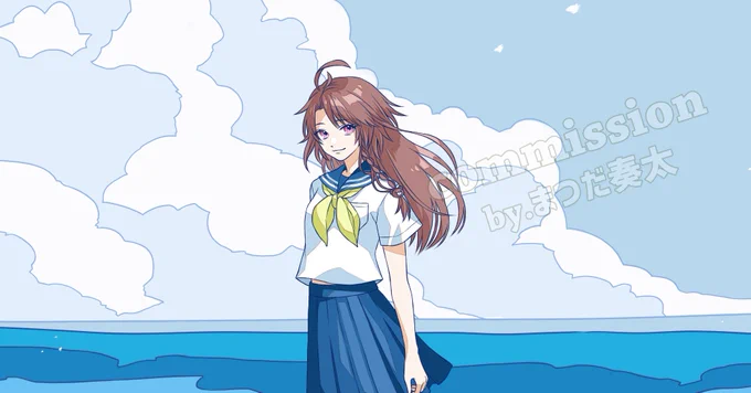 この度、杜呑くまりさんの「少女レイ」MVイラストを担当しました〜!とっても爽やかでキレイな歌声が最高に合ってる!セーラー服verなくまりも描けて大満足!!みんなYouTubeで動画要チェックだよ!!!  