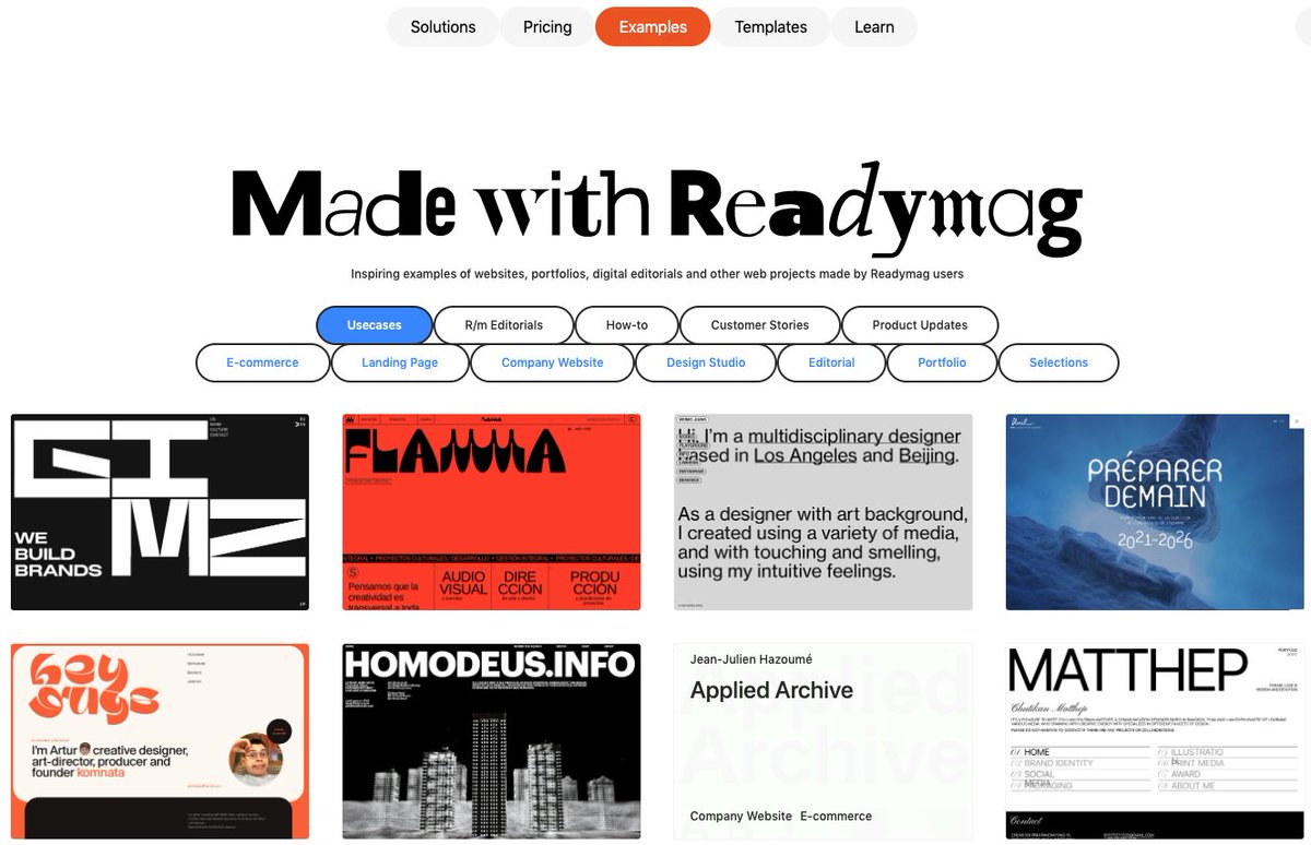 Our project for Gimz PR agency is featured in <a href="/readymag/">Readymag</a> examples
