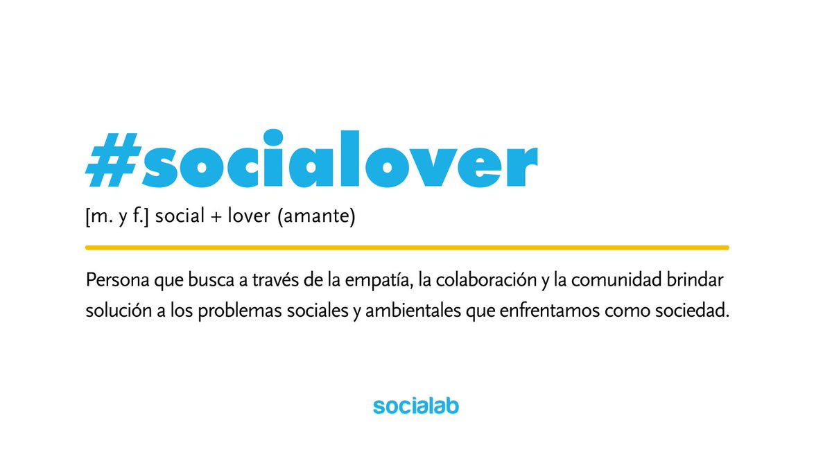 SocialabUy's tweet photo. ¿VOS SOS UN/A #SOCIALOVER? 💙

Contanos que pensas sobre esta definición. 💬

Te invitamos a usar el # en tus tweets.
¡Seamos cada vez más #socialovers, el mundo lo necesita! 🌎✨

#socialab #impactosocial #social #cambiosocial #ambiente

@SocialabChile @SocialabCOL @SocialabMx https://t.co/BspxQeuGxv