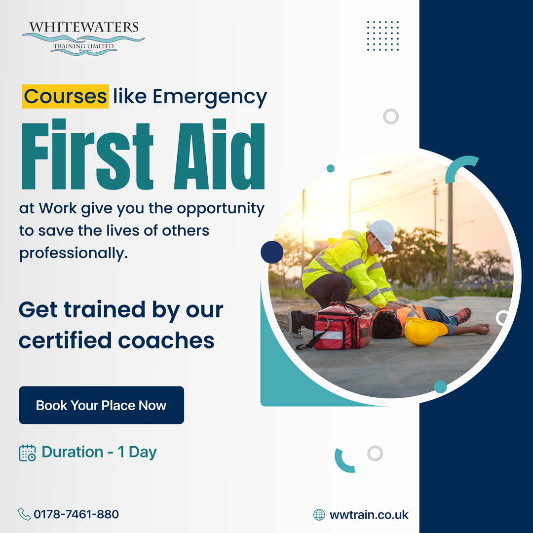 whitewaterstrai's tweet photo. In this course you will get to know about various techniques related to emergency first aid at work. Visit https://t.co/2bCSNt6Ml6 

#emergencyfirstaid #firstaid #specialisttraining #construction https://t.co/jhVg7GEJAh