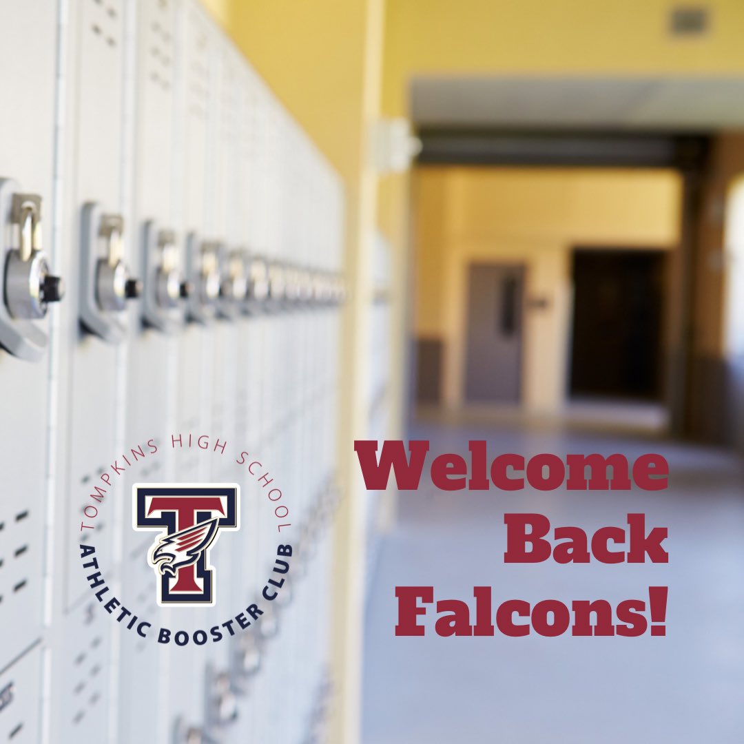 OTHSABClub's tweet photo. Welcome Back Falcons!!! We hope you had wonderful summer and are recharged and ready to start a new school year. Our staff and faculty are so delighted to see you! Have a great first day of school!!! 
#houstontx #katyisd #tompkinshs #katytx #boosterclub #texasschools https://t.co/G21nJt8OdU