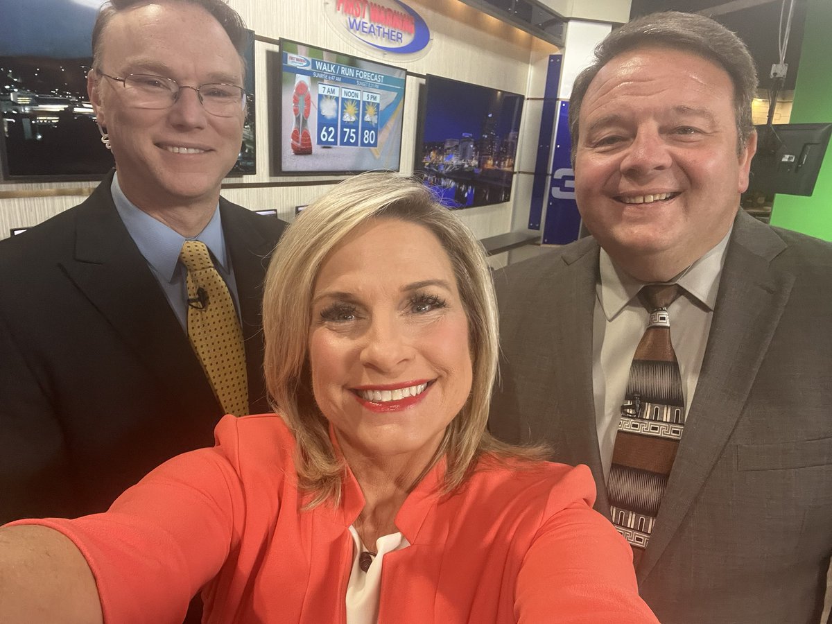 Last Wednesday with these guys!   Hard to believe…..  25 years at WSAZ NewsChannel 3 wraps up this Friday….2 more 2:45 am wakeups left.  #happyendingnewbeginings
