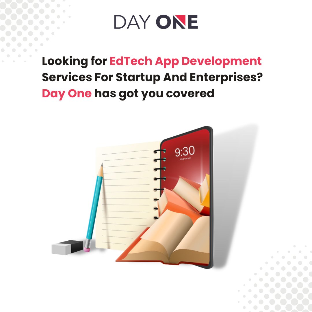 Transforming eLearning solutions for startups and enterprises with EdTech app development. Learn more: day1tech.com/services/edtec… #appdevelopment #dayone #dayonetech #appdevelopmentcompany #edtech #edtechapp #elearningsolutions