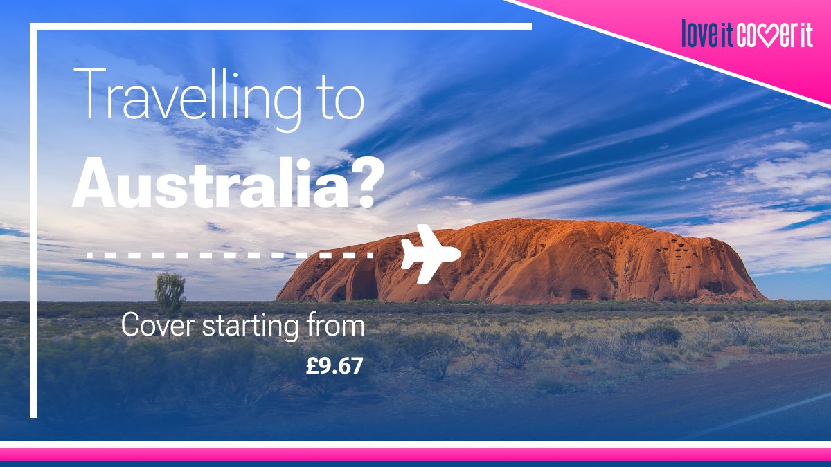 loveitcoverit's tweet image. Thinking of taking a trip to Australia? We have comprehensive insurance starting from £9.67.

#Adventure #Travel #loveitcoverit #Australia.