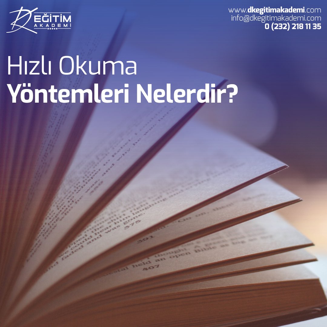 dkegitimakademi's tweet photo. Hızlı okuma teknikleri ile metinlerinizi daha hızlı okur, kitaplarınızı daha çabuk ve bitirir ve ödevlerinizi daha özenli ve yaratıcı şekilde hazırlayabilirsiniz.

#hızlıokuma #okuma #hızlıokumayöntemleri #egitim

#dkegitimakademi
@dkegitimakademi

🌍 https://t.co/8IZjGtQTFi https://t.co/7MwDWHA6wV
