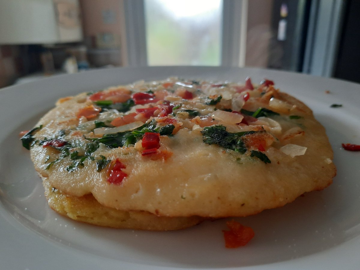 pathak_diwali's tweet photo. What's in your mind today. For me it was ravauttapam so i made it. 
#food #foodblog #Southindiandish https://t.co/qs2JkLy8kr