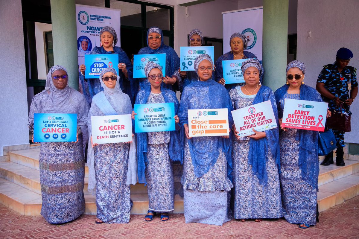 ayshamgwt's tweet photo. The Northern Governors Wives Forum @NGFSecretariat @NGW_Forum gathered in Kebbi last weekend for it's quarterly meeting and to commission a world class Sports and Recreation Center established by the First Lady of Kebbi State H.E @DrZSB in Birnin
#NGWF #SayNoToDrugs #Kebbi #Sport https://t.co/F78SuTL1qV