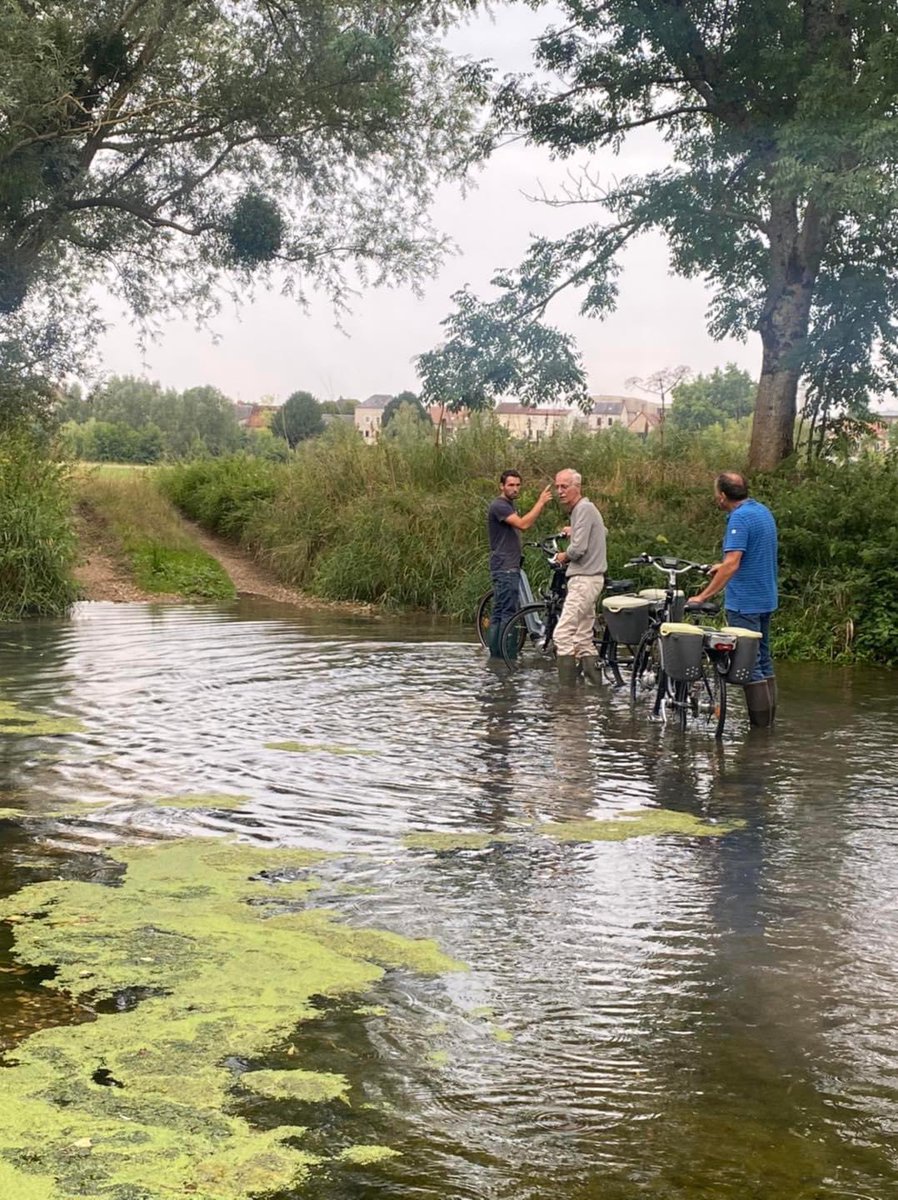 GilAverous's tweet photo. #Nature - Visite de terrain avec les élus et les services de @Chateauroux36 pour étudier la réalisation de nouveaux chemins de randonnées pédestres et cyclistes le long de l’Indre en direction de Déols. Un beau projet en perspective qui nécessitera quelques passerelles ! 😅 💦 🚲 https://t.co/HbJBTBLR1N
