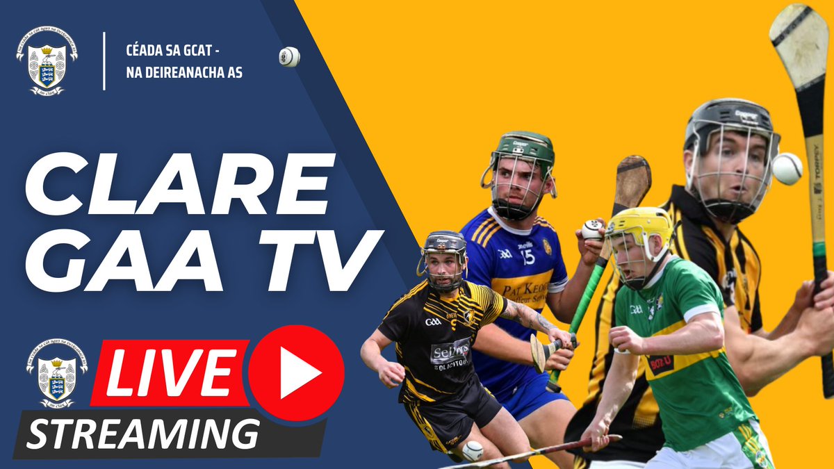 GaaClare's tweet photo. Live Streaming this weekend's Clare Senior Football Championship games on link below.
 https://t.co/m6KrcgAC3L https://t.co/SGKXMIGsKN