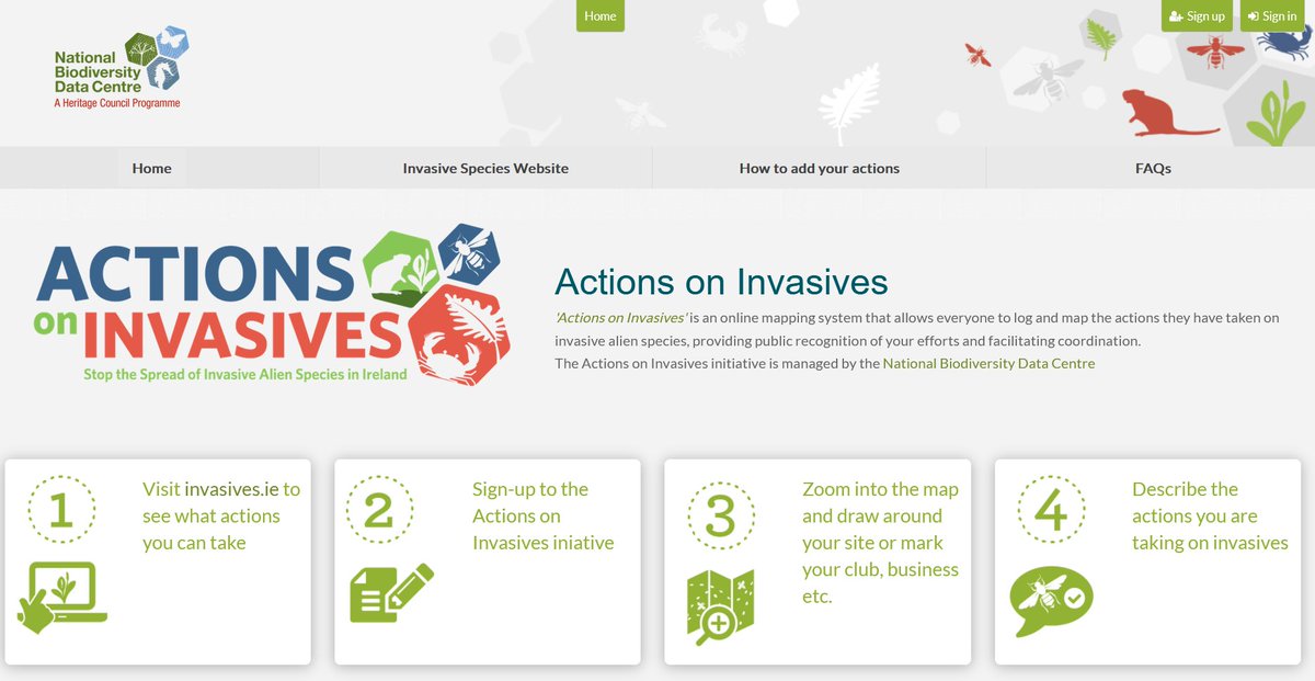 1/2 Today we are launching 'Actions on Invasives' a mapping and recording portal for people and groups to log and highlight the work doing to tackle invasive alien species in Ireland! Find out more: tinyurl.com/b9m5d5dx Check out the portal: tinyurl.com/2p97cznr
