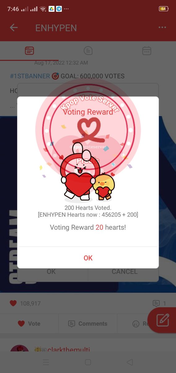 kpopvoteserver's tweet photo. 200❤️ for #BLACKPINK #ENHYPEN #SEVENTEEN 

#kvsproofs_gaws https://t.co/qPjw9c9a24