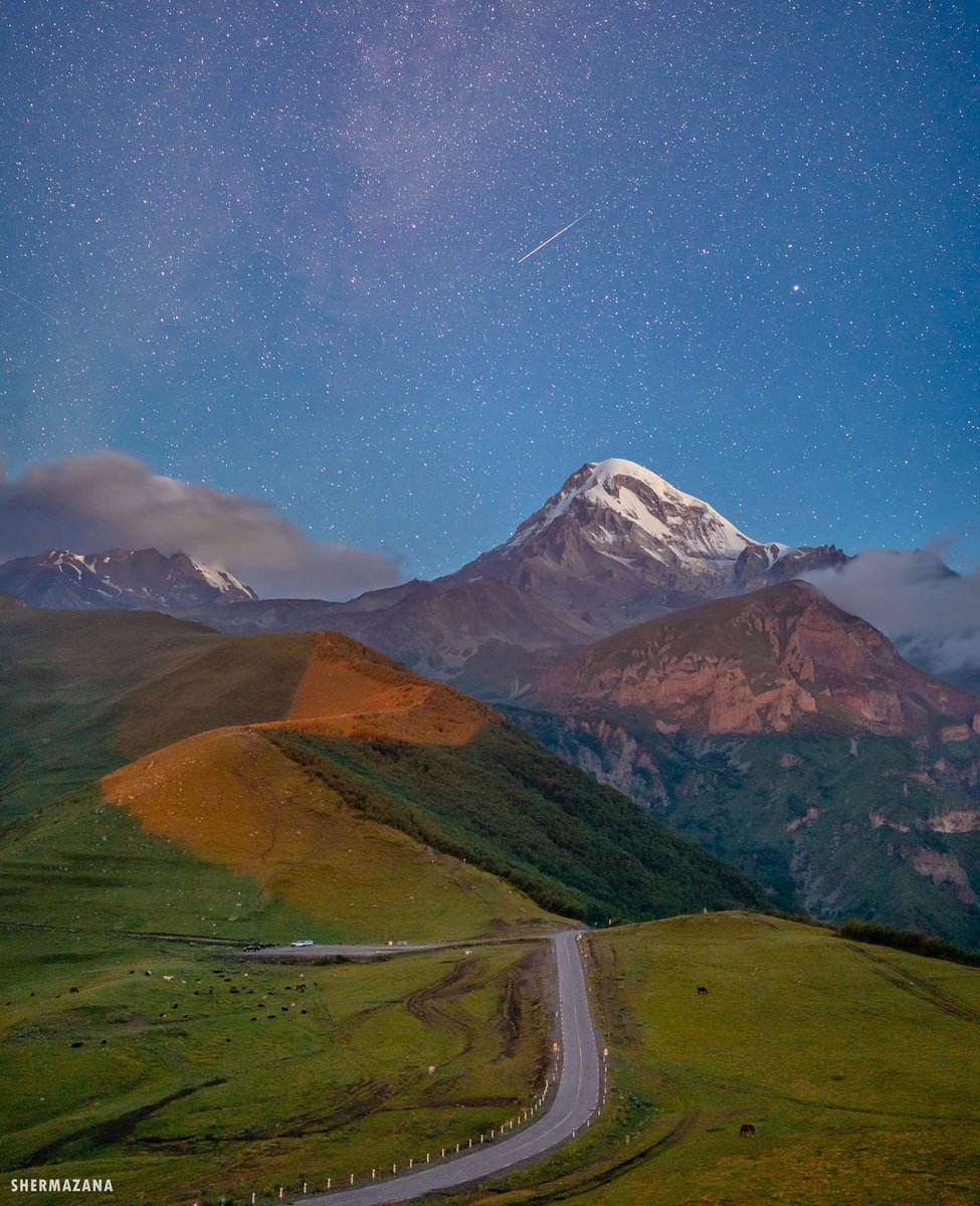 Georgia. Mkinvartsveri (Kazbegi) early morning