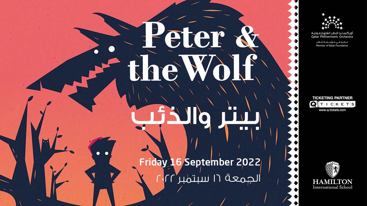 QticketsLIVE's tweet photo. The great Russian composer, Sergei Prokofiev composed many of his most popular works, including Peter and the Wolf in 1936
For more details & to book tickets visit: https://t.co/0j9blfsxIy
#SergeiProkofiev #PeterandWolf #Orchestra #Qatar2022 #QTickets https://t.co/ekmbpnLMfV