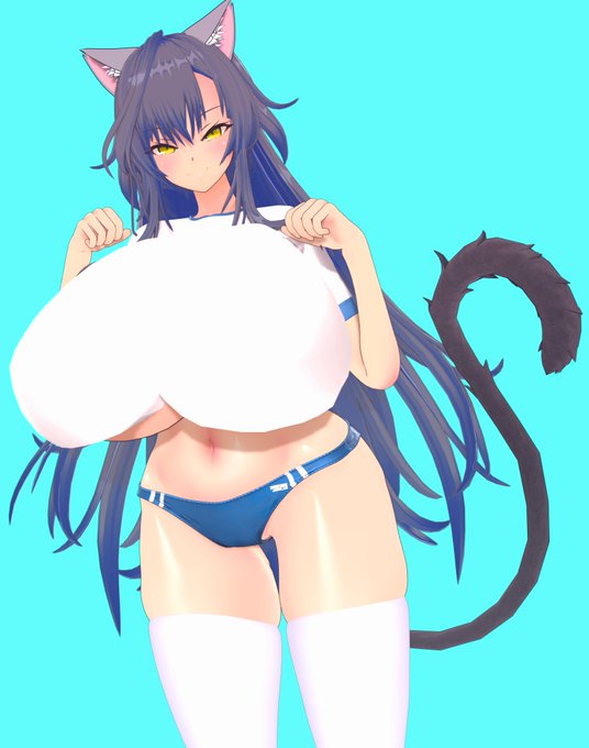 おっぺぇがでかくてけつがでかくてぶるまにーはいでねこみみむすめ 