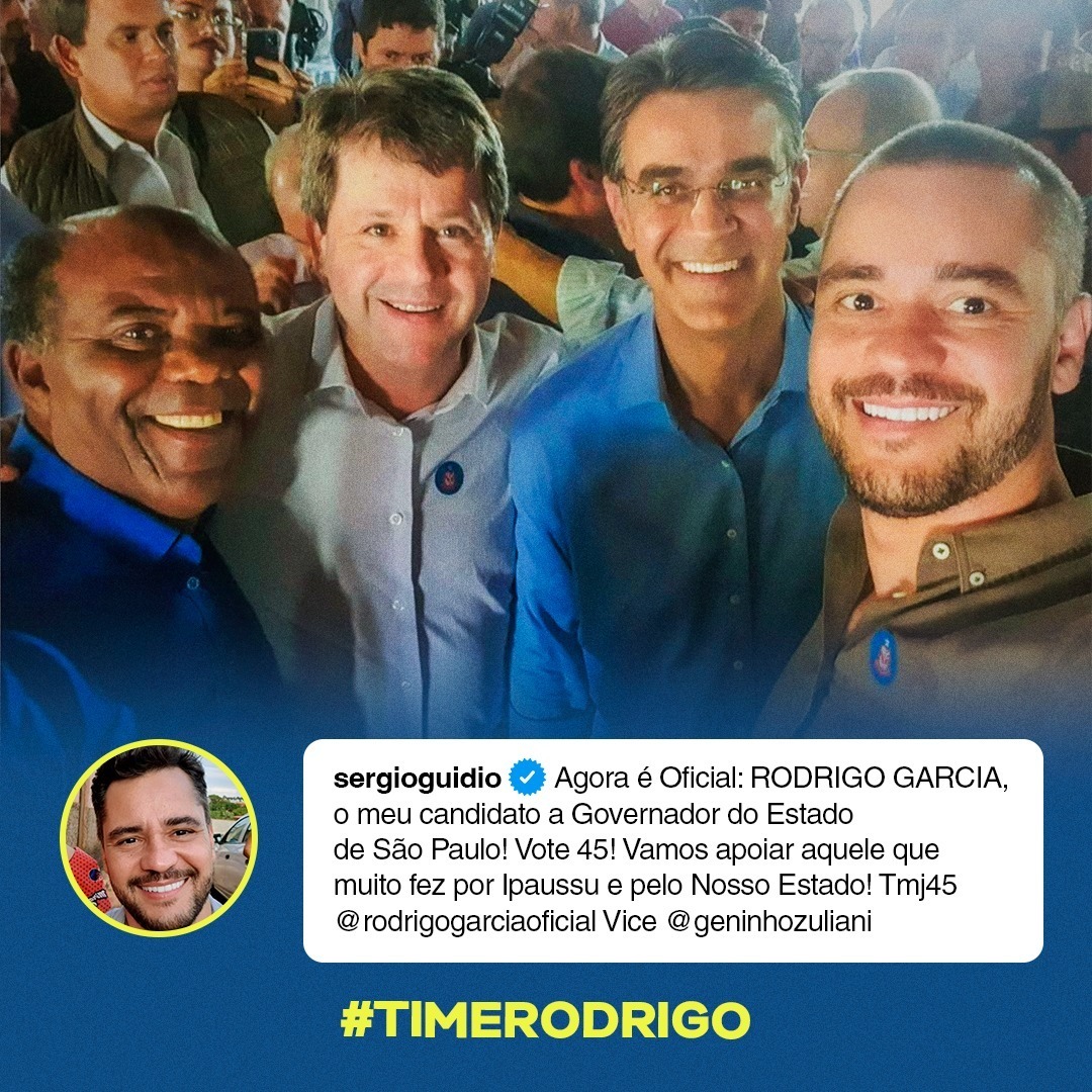 time_rodrigo's tweet photo. E as mensagens de apoio ao nosso governador @rodrigogarcia_ não param de chegar 🤩🚀
Tamo junto, Sergio. SP sempre em frente! #PraFrenteSP #GovernadorDeTodos #PaulistaRaiz https://t.co/9Ipn97fvCR