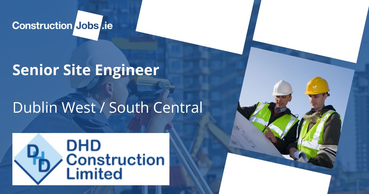 ConstructJobsie's tweet image. Senior Site Engineer - Dublin West / South Central - DHD Construction Ltd  #settingout #settingoutengineer #siteengineer #siteengineering #constructionjobs #construction #jobs #dublin ow.ly/XN2C50KlCMS