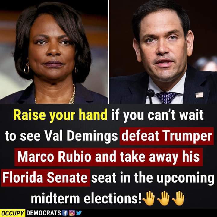 Nikkithegreen's tweet photo. @OccupyDemocrats #ValDemingsForSenate #MarcoWho https://t.co/WU2zxPXVZ5