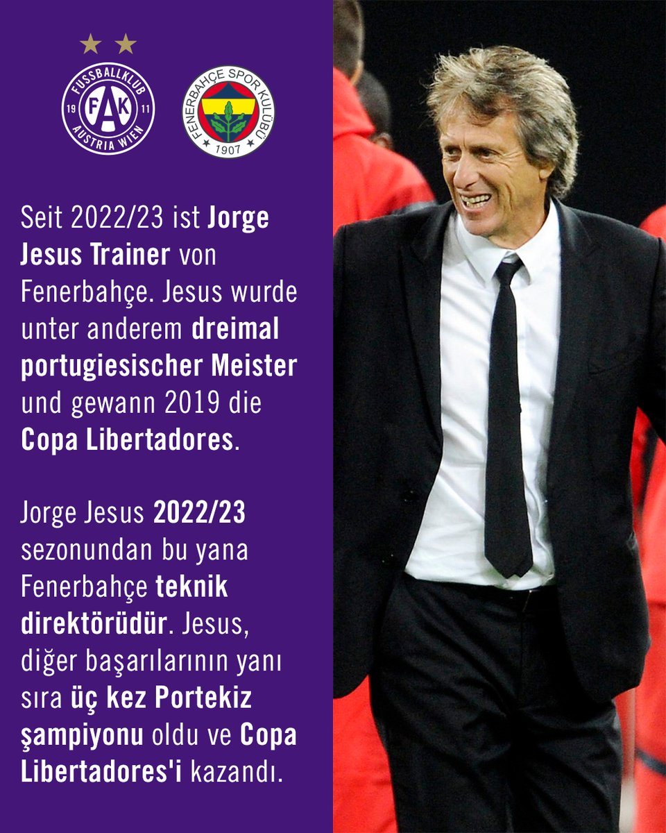 FKAustriaWien's tweet image. Wir sehen uns morgen, @Fenerbahce! 👋
Yarın görüşürüz Fenerbahçe!

#faklive #FAKFB #UEL
