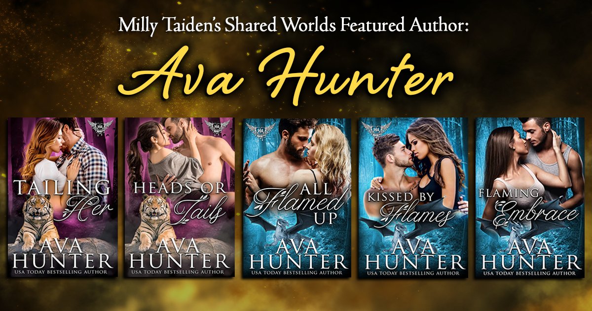 MTWorldsPress's tweet photo. Today's featured author is Ava Hunter! Her fifth story in the Paranormal Dating Agency released August 5th. Have you read it?

Paws and Whiskers Series:
Heads or Tails
Tailing Her

Sweet Delights Series:
All Flamed Up
Kissed by Flames
Flaming Embrace https://t.co/XFRM8DaCVT