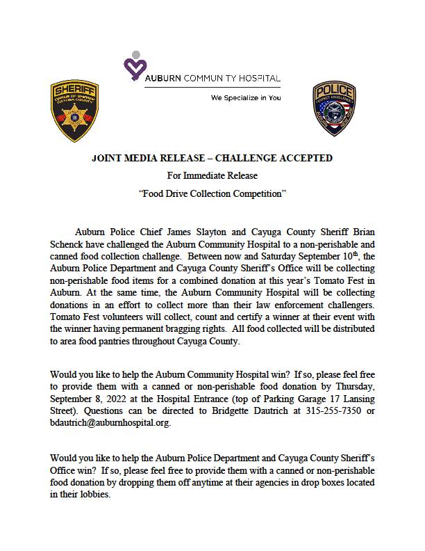 Cayuga County Sheriff's Office tweet media